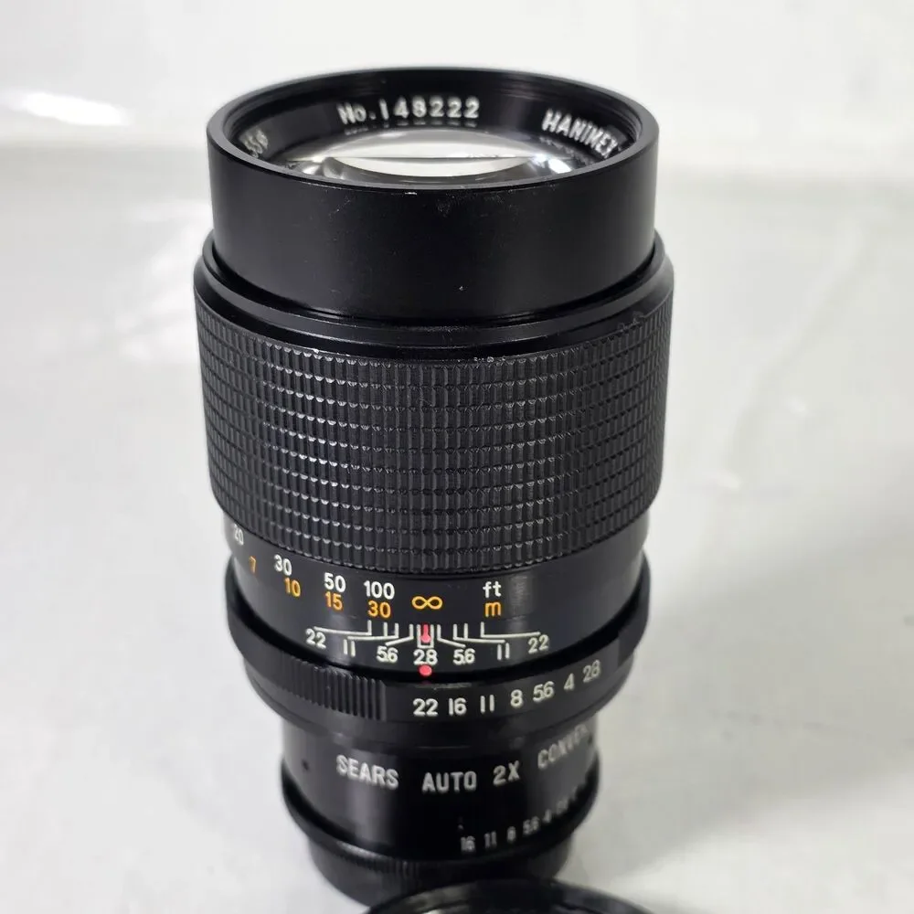 Hanimex Automatic Lens RARE 1:2.8 f=135mm-55mm W/Sears Auto Tele Converter
